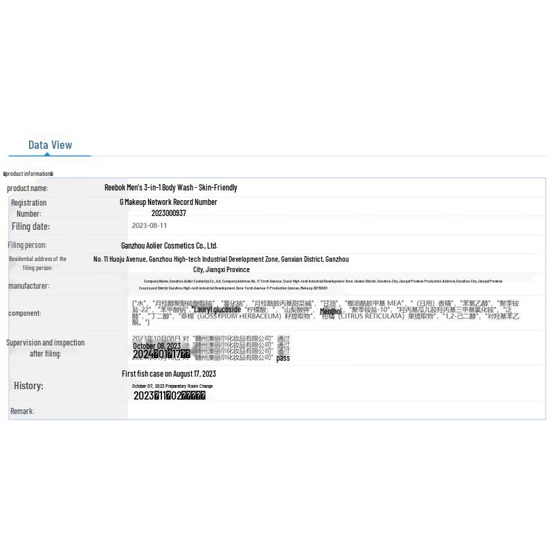 Reebok Men's 3-in-1 Shower Gel