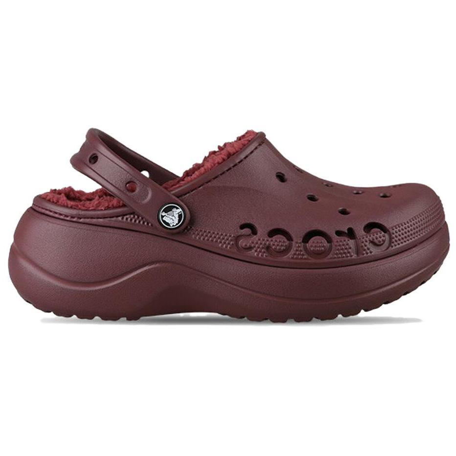 Crocs Baya Platform Clog Simple Versatile Fashion Clogs Unisex Clogs Brown 208708-605