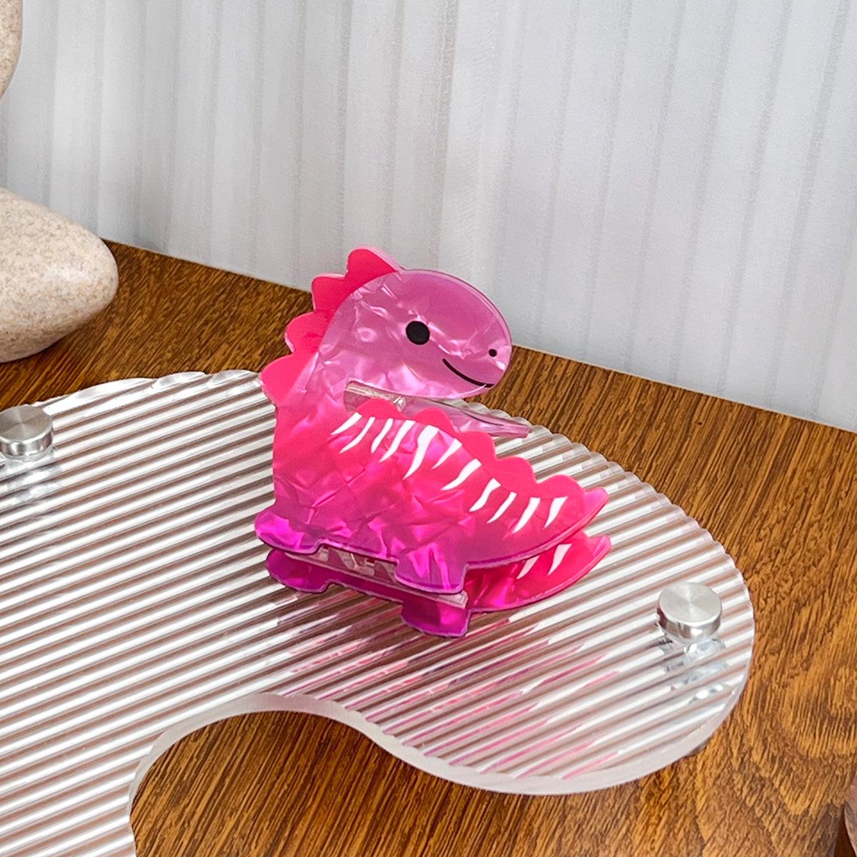 

Акриловая заколка для волос Динозавр - Милая заколка-акула для пучка для женщин