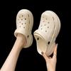 Fashion Chunky Platform Clogs Shoes for Women Thick Bottom Non Slip Beach Sandals Woman Summer 2025 Fashion Wedges EVA Sandals Slippers