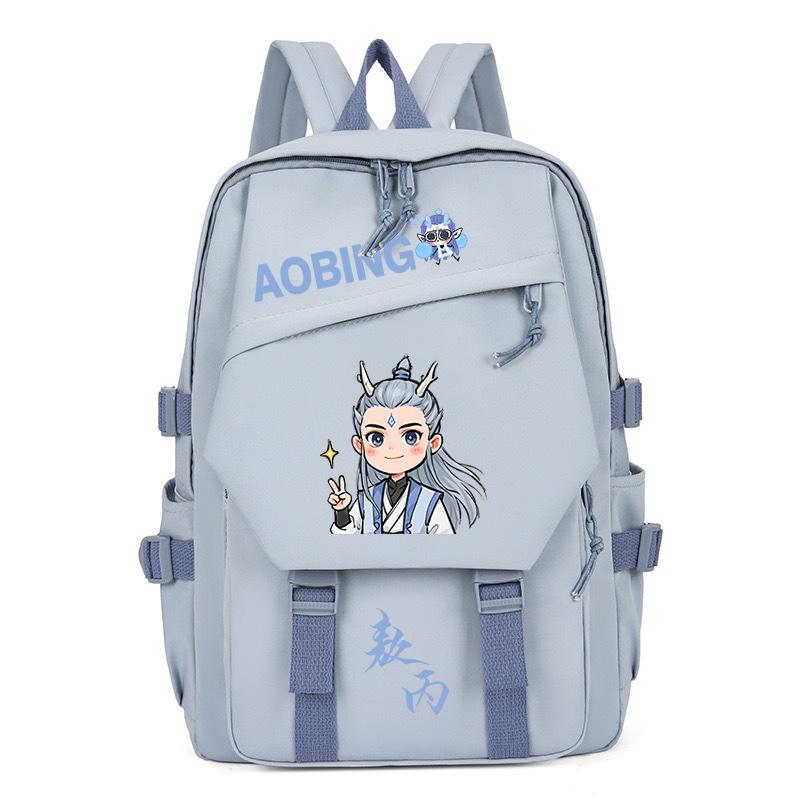 2025 High-value and large-capacity Aobing surrounding Nezha 2 printing leisure students to reduce the burden of schoolbags and backpacks