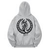 Khg0193 Blackjack Fleece Hoodie Gray