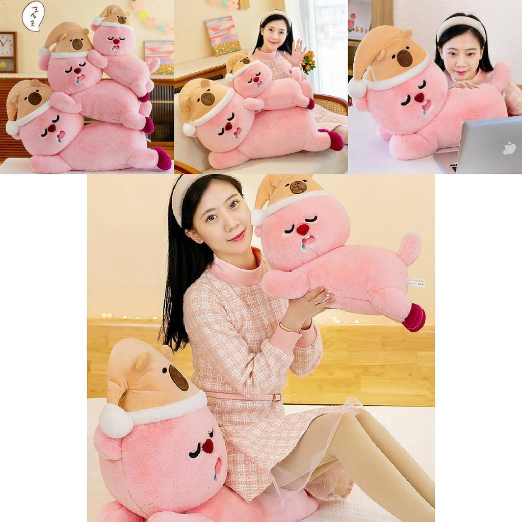 Adorable Capybara Plush Sleep Hat Lovable Rubi Doll Unique Plush Pillow Gift For Girls