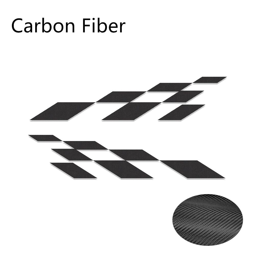 

Universal Racing Stickers Vehicle Car Decals Wheel Eyebrow Checkered Flags Safety Waterproof Vinyl Stickers Prevention Decor