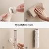 3/6pcs No Drill Magnetic Remote Holder - Wall Mount for TV/AC/DVD Remotes, White Space-Saving Design