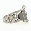 Used HERMES Ring Diane EU#52 53 Silver925 6.5g Silver belt