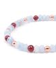Polalita Sky Blue Beads Rose Gold Point Bracelet (Plt-Br-074_Gn)