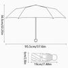 Mini parasol składany 5-krotny 8-żebrowy z nadrukiem wzoru Bayern Monachium, wiatroodporny, wodoodporny, lekki, przenośny