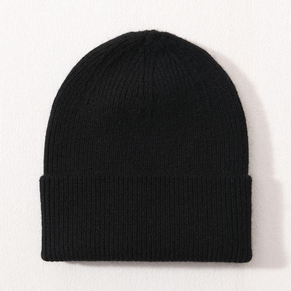 Large children's hat rabbit velvet classic striped knitted hat autumn and winter soft cute outdoor wool hat to keep warm