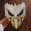 PU Leather Halloween Eagle Mask with Elastic Belt Masquerade Face Masks  Stage Performance Props