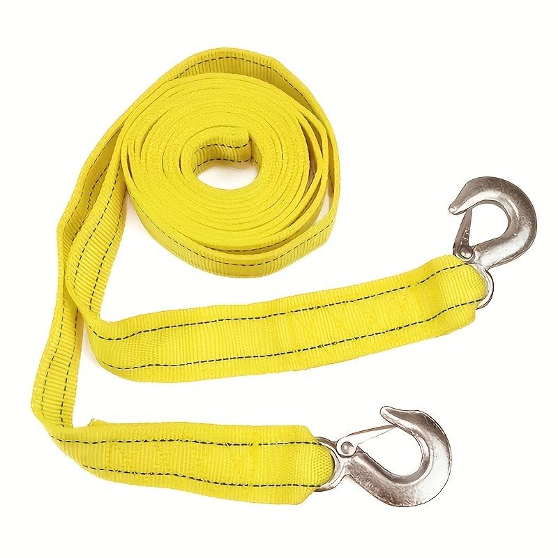 5M/8M Car Tow Cable Heavy Duty 5Ton/8Ton Trailer Rope Towing Pull Rope Strap Hooks Van Road Recovery Car Accessories Secure Lock