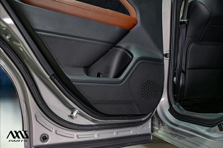 AXIS Door Kick Guard with Harman Kardon Logo for Subaru Forester Part Number Hole, Black, SL, Kg-sfl-110-with-hole-bl