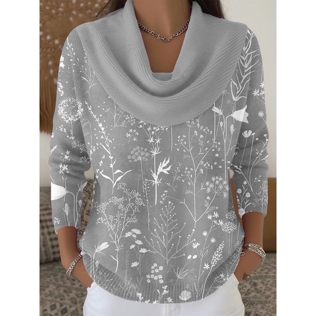 Damen Pullover Herbst Winter Mode Lässig Europäischer Amerikanischer Stil Warm Gemütlich Strick Oberteil