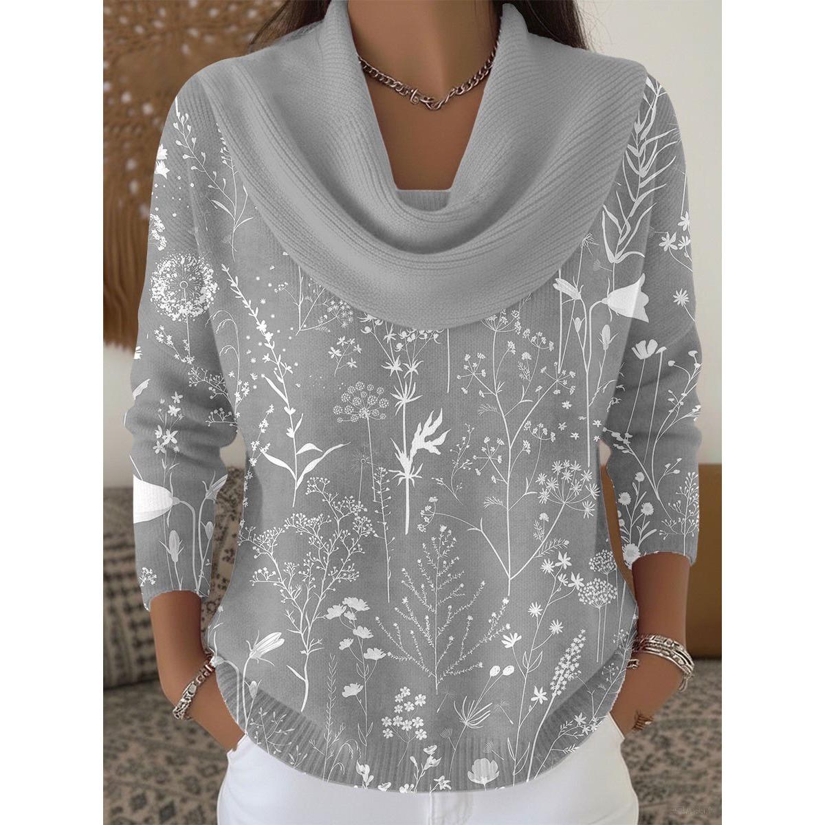 

VAYLA Autumn Winter Ladies Sweater Fashion Casual European American Style Warm Cozy Knit Top 5XL