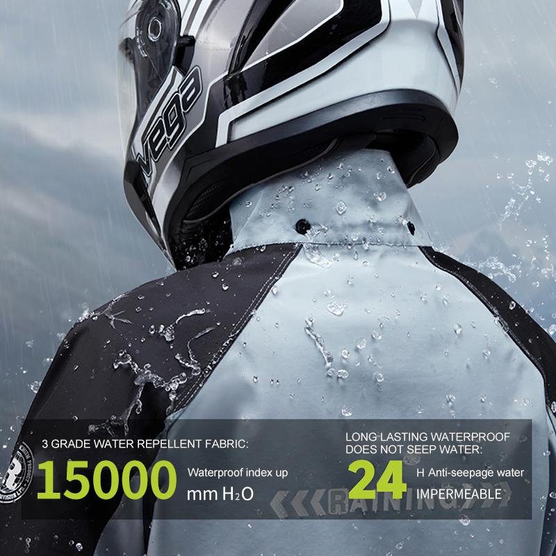 Motorcycle Raincoat Suit Men Outdoor Waterproof Rainwear Reflective Riding Raincoat Raincoat Set Specially Designed for Cycling