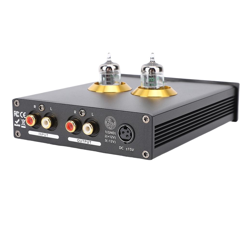 HiFi Tube Preamplifier Audiophile Vacuum Tube Power Amplifier Preamplifier for Home Stereo Sound System EU Plug