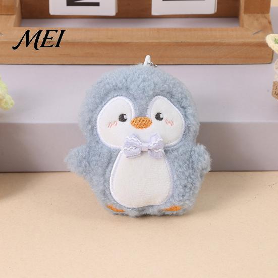 Stuffed Animal Toy Penguin Plush with Ball Chain, Cartoon Keychain Fluffy Backpack Charms Pendant, Doll for Bag Charm Portable Accessory