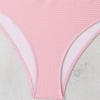 Sexy European and American Large Size High Waist Split Bikini Women's Swimsuit