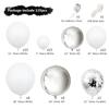 125pcs Silver 4D White Balloon Arch Garland Kit Wedding Decoration Baby Shower Birthday Party Decor Confetti Balloon