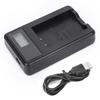 SEIVI Camera Battery Single Charger with LCD Display USB Intelligent Desktop Charger for Canon LP E17