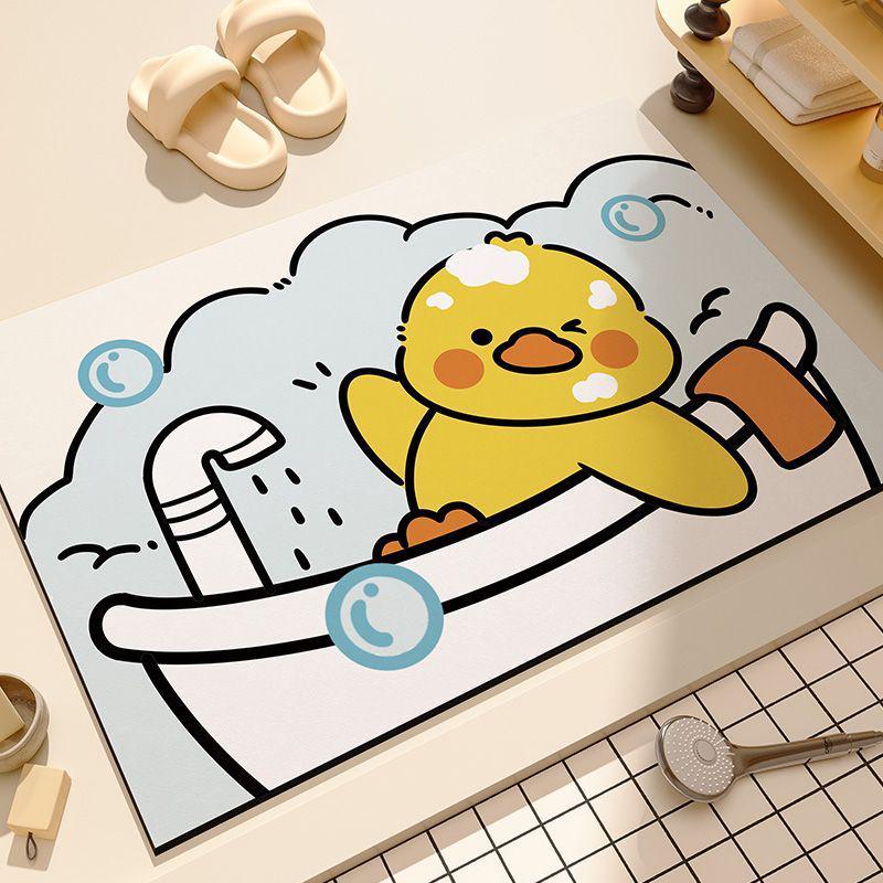 Diatom Mud Soft Absorbent Anti-Slip Quick-Dry Cute Bathroom Mat