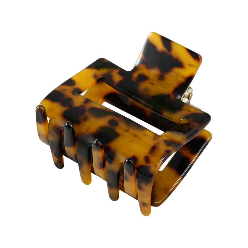 Korean Leopard Print Acetate Shark Hair Clip