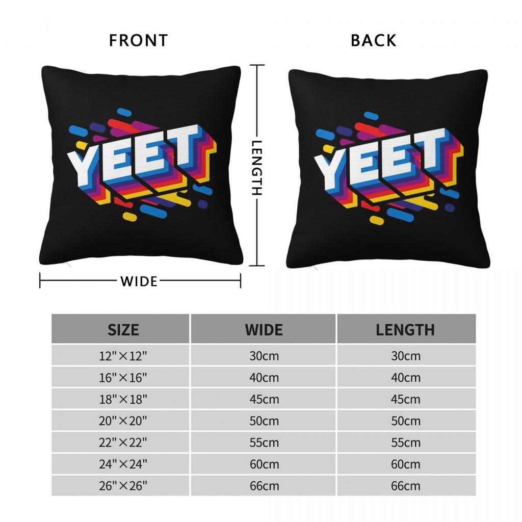 Jey Uso Yeet Trendy Meme Square Pillowcase Pillow Cover Cushion Throw Pillow for Home Sofa Living Room