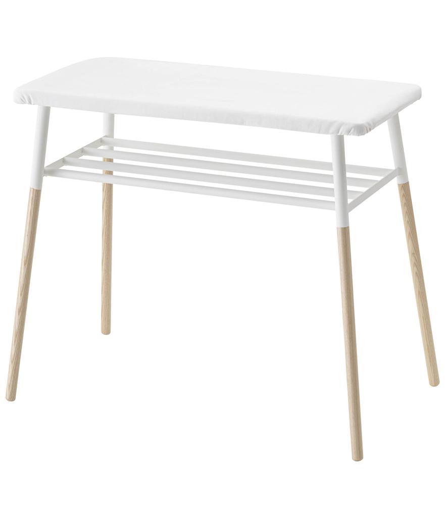 Yamazaki Jitsugyo 4035 Stand-type Ironing Board with Shelf, White, Approx. W94XD55XH78cm Tosca Stand-type Ironing Board with Shelf