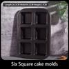 12/6 Grid Cake Mold Square Mini Bread Burger Muffin Cupcake Mold For Household Non-Stick Baking Pan Oven Trays Pastry Tool