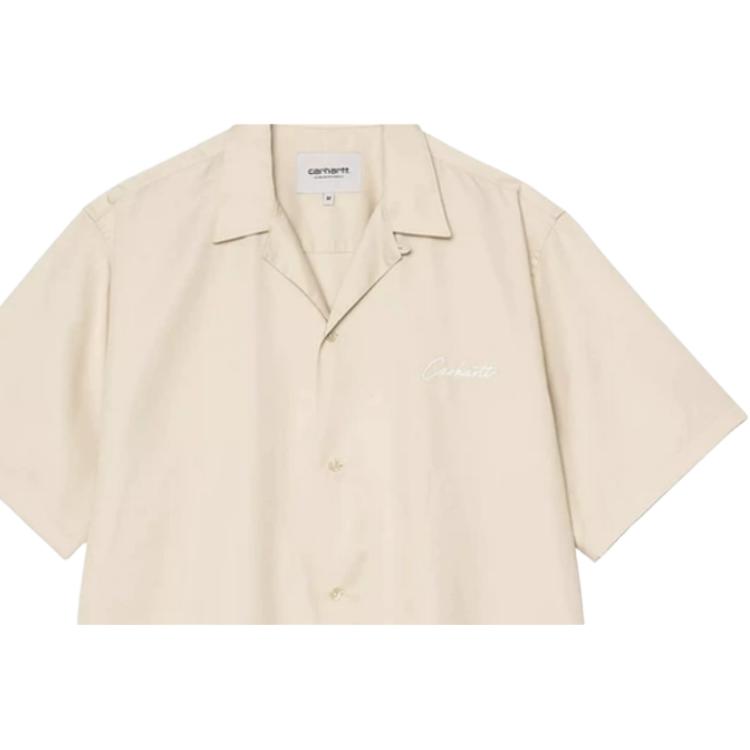 Carhartt WIP Classic Handwritten Logo Embroidered Oversized Shirt Men Shirts CHXSRI031465Q