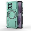 For POCO F6 Pro Mecha Heat Dissipation Four Corners Air Cushion Anti-Drop Powerful Magnetic Non-Charging Phone Case