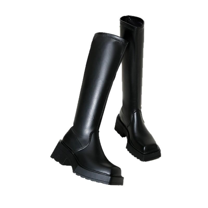 British Style Platform Martin Boots Women's 2025 New Korean Version Fashion Temperament Pleated Piled Boots Comfortable Student Boots Tide