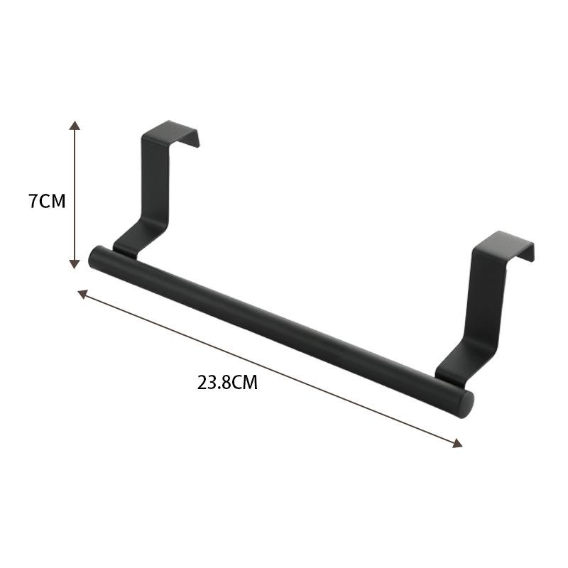 

No-Drill Stainless Steel Kitchen Towel Hook Wall-Mounted Tool-Free Installation Home Organization Storage Accessories Essential
