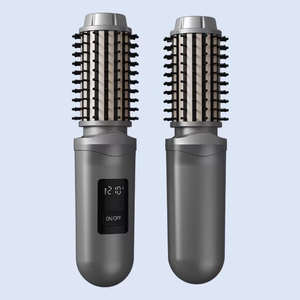 Cordless Electric Hair Straightening Comb 3 Temperature Portable Hair Straightener  Travel Use