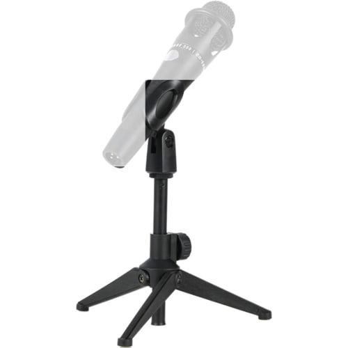 Fujirec Lightweight Desktop Microphone Stand with Adjustable Length and Angle, Tripod and Microphone Holder Included, Compatible with Lightweight Dyna