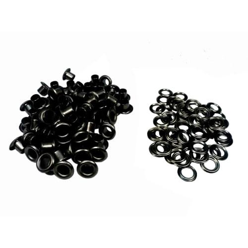 Ichinen Access Family Tool Eyelets #300 Black Nickel, 80 Pieces, 56043