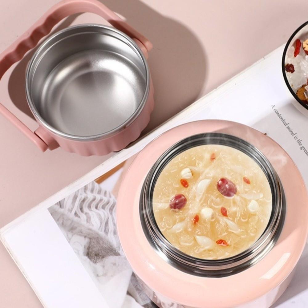 New 900ML Stewing Cup Leak-Proof Storage Portable Stewing Pot Large Capacity Food Jar