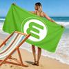 VfL Wolfsburg Print Strandtuch, Großes Weiches Schnelltrocknendes Handtuch für Strand Camping Schwimmen