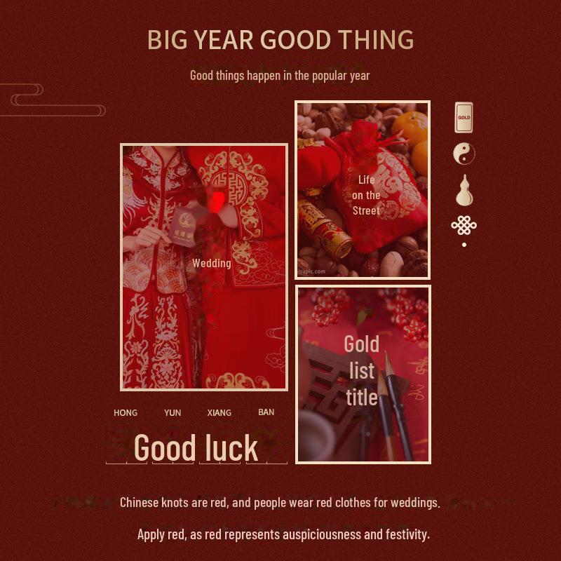 German Velvet Silk Thermal Underwear Set: Red Autumn/Winter Suit for Women and Men, Ideal for Birthdays or Wedding Celebrations