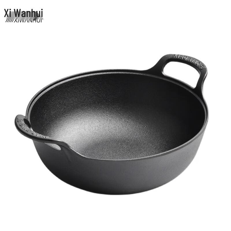 XWH Kommerzielle Gusseisen-Flachboden-Antihaftpfanne