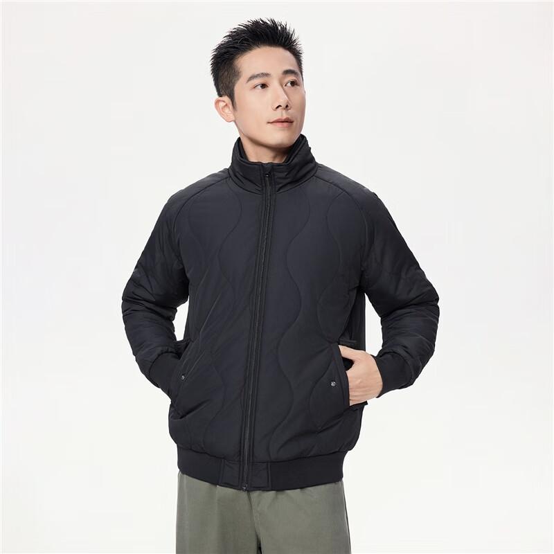 Giordano Men's Padded Quilted Stand Collar Jacket