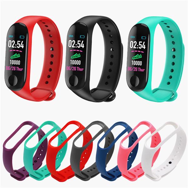 

Силиконовые часы Группа Браслет Wrist Ремешок Замена Часовый пояс для M3 Смарт-часы Аксессуары