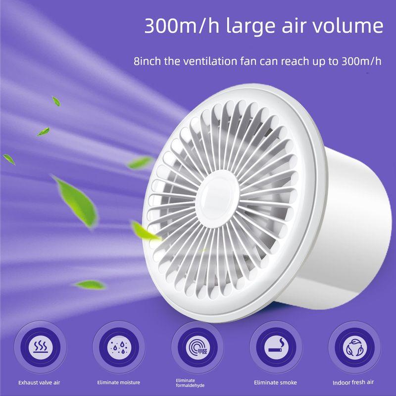Exhaust Fan for Bathroom, Powerful Silent Household Wall-Mounted Window Duct Exhaust Fan, Toilet Exhaust Fan