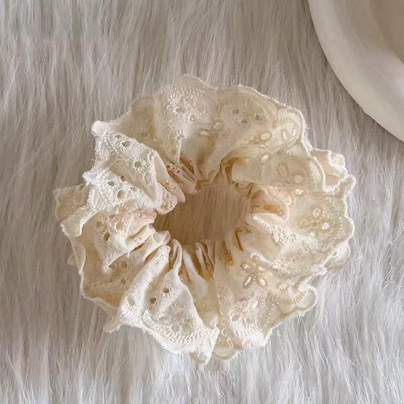 

Korean Style Large Intestine Ribbon Hairband Gentle Temperament Black Mourning Hair Accessories A1