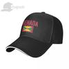 GRENADA Flag With Letter Baseball Cap Unisex Women Summer Unisex Hip Hop Caps Cotton Snapback Golf Hat Fishing Caps