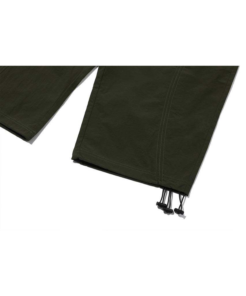 CPGN STUDIO Shirred Wide Nylon Pants Khaki