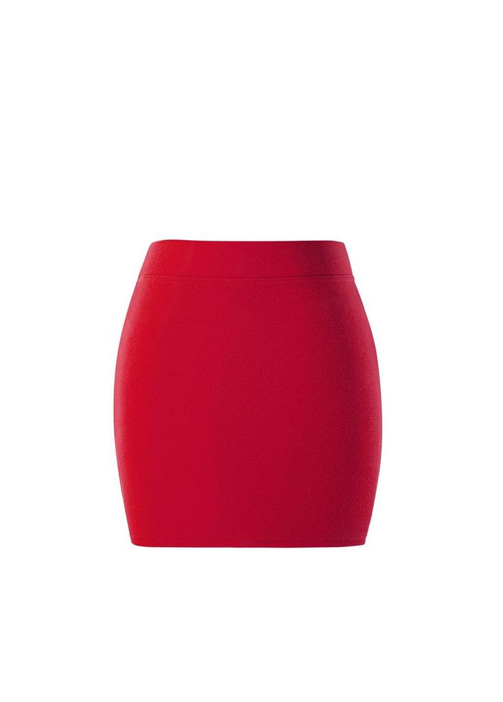 Solid Color Spring Summer Short Skirt With Hightemperature Setting For Office Wear
