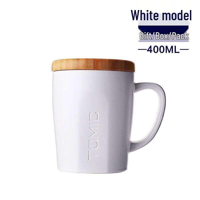 TOMIC Nordic Ceramic Couple Mug with Lid