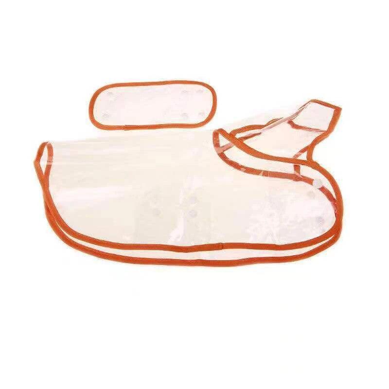 Pet Dog Puppy Transparent Rainwear Raincoat Pet Hooded Waterproof Jacket Clothes Soft PVC Small Dogs Raincoat Puppy Costumes Rain Poncho Pet Supplies
