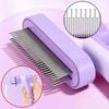 Double Row Dog Hair Comb Massage Function Self Cleaning Dog Brush New Pet Comb  Cats